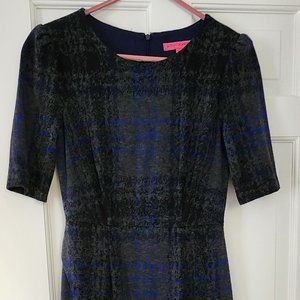 Betsey Johnson Jumbo Plaid Asymmetrical Dress